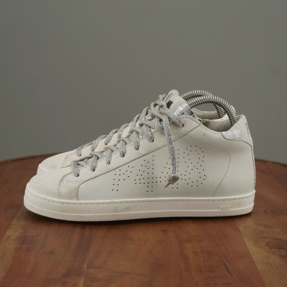 P448 White Sneakers Leather Minimalist Design - Picture 4 of 10